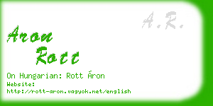 aron rott business card